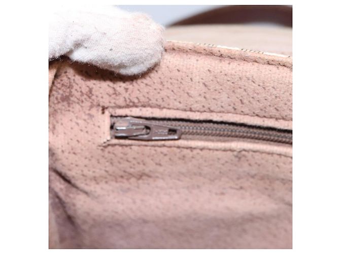 Autre Marque Borsa a spalla Burberrys Nova Check in pelle PVC beige Auth KD166 - vista 26