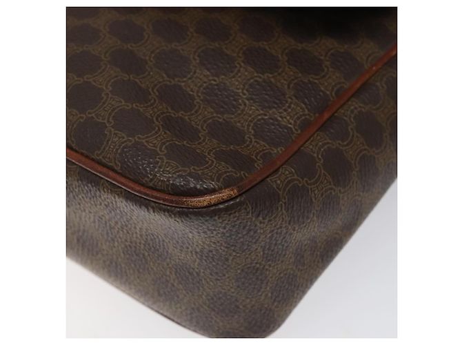Céline Borsa a spalla in tela Macadam CELINE in pelle PVC marrone oro Auth EC639 D'oro - vista 10