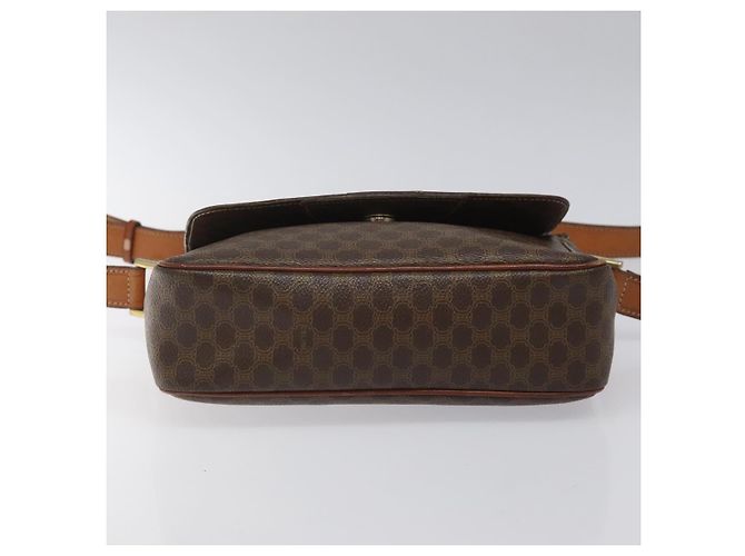 Céline Borsa a spalla in tela Macadam CELINE in pelle PVC marrone oro Auth EC639 D'oro - vista 9
