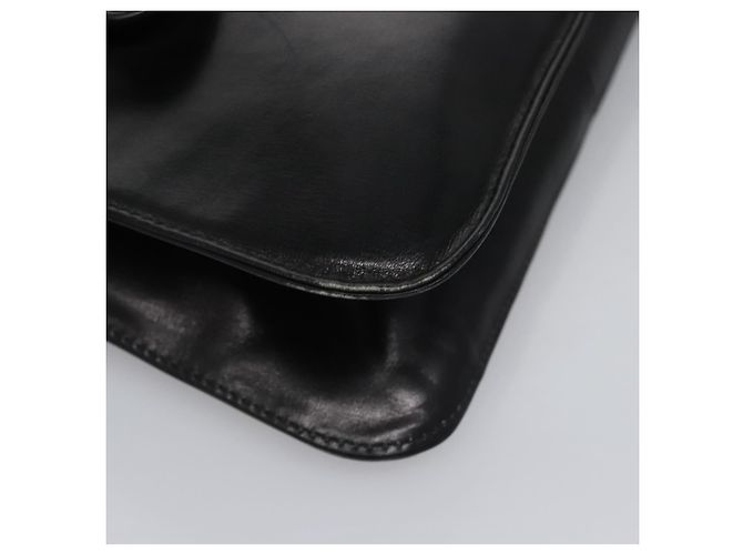 Céline Borsa a Spalla CELINE in Pelle Nera Oro Auth EC517 Nero D'oro - vista 10