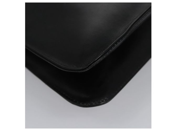 Céline Borsa a Spalla CELINE in Pelle Nera Oro Auth EC517 Nero D'oro - vista 12