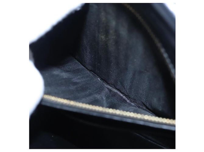 Céline Borsa a Spalla CELINE in Pelle Nera Oro Auth EC517 Nero D'oro - vista 21