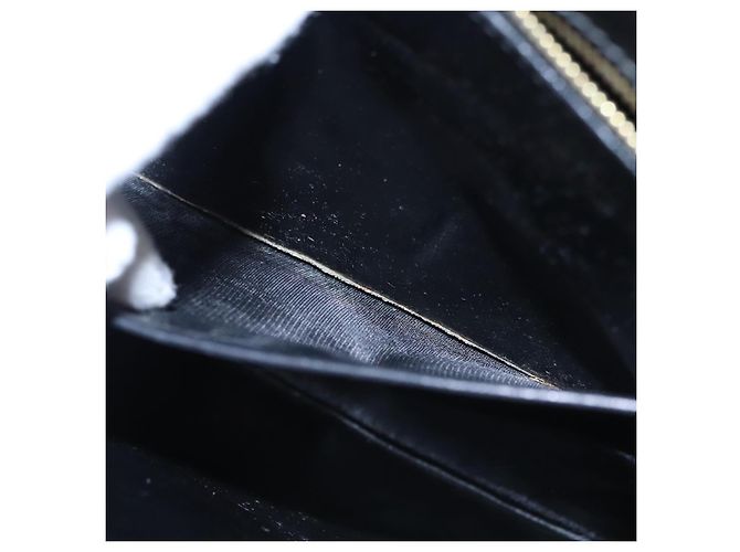 Céline Borsa a Spalla CELINE in Pelle Nera Oro Auth EC517 Nero D'oro - vista 22