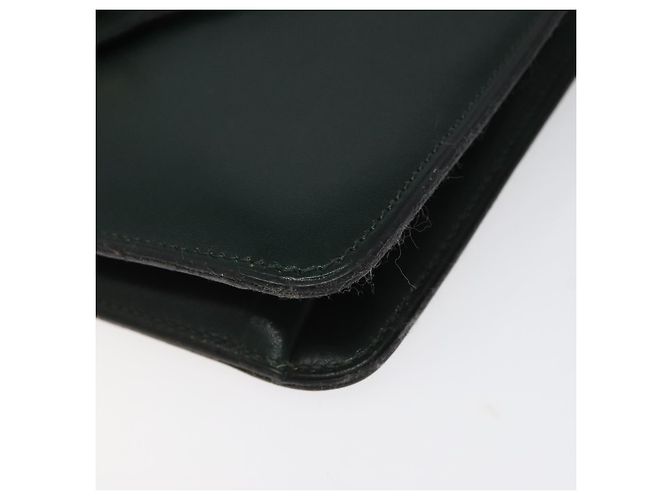 Handtasche aus grünem Leder mit Gold Christian Dior Auth BA732 Golden - Ansicht 10