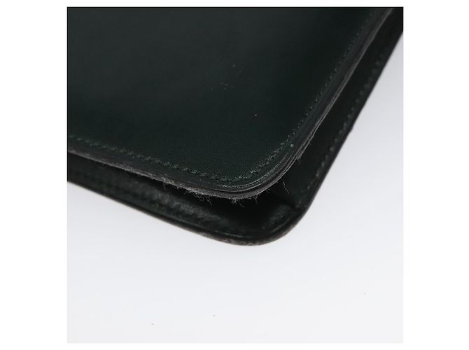 Handtasche aus grünem Leder mit Gold Christian Dior Auth BA732 Golden - Ansicht 13