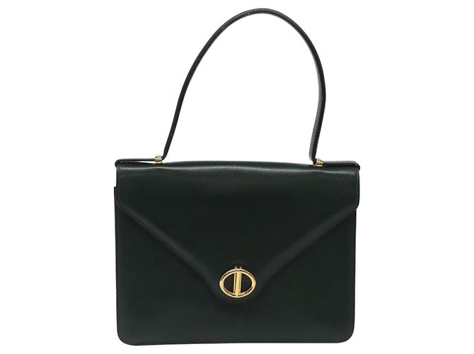 Handtasche aus grünem Leder mit Gold Christian Dior Auth BA732 Golden - Ansicht 2