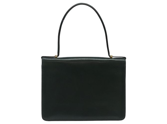Handtasche aus grünem Leder mit Gold Christian Dior Auth BA732 Golden - Ansicht 3