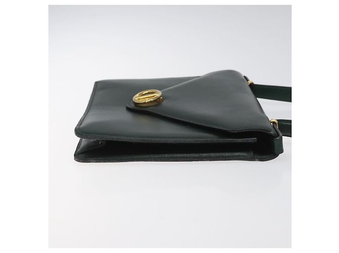 Handtasche aus grünem Leder mit Gold Christian Dior Auth BA732 Golden - Ansicht 4