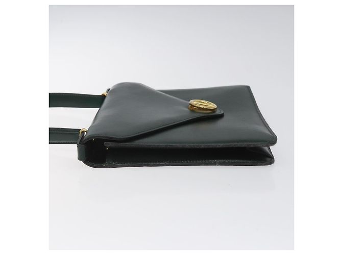 Handtasche aus grünem Leder mit Gold Christian Dior Auth BA732 Golden - Ansicht 5