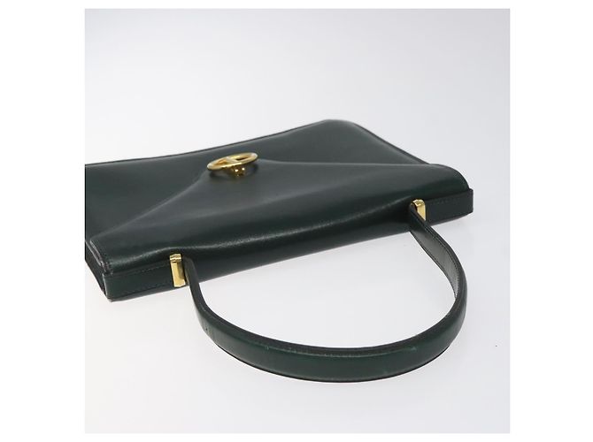 Handtasche aus grünem Leder mit Gold Christian Dior Auth BA732 Golden - Ansicht 6