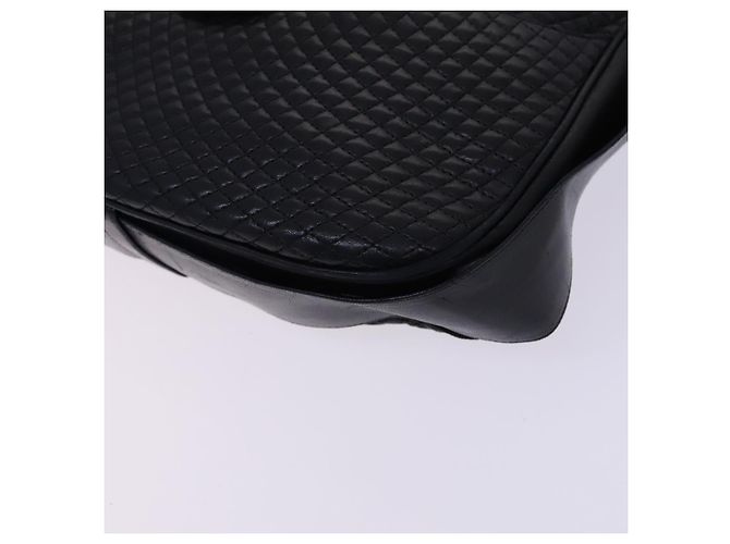 BALLY Borsa a Spalla in Pelle Nera e Oro Auth EC277 Nero D'oro - vista 10