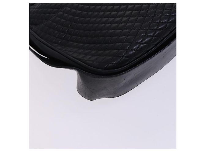 BALLY Borsa a Spalla in Pelle Nera e Oro Auth EC277 Nero D'oro - vista 11