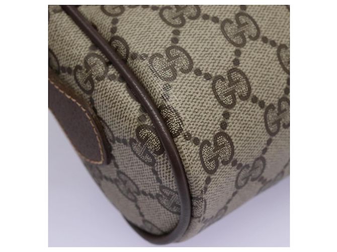 GUCCI GG Supreme Web Sherry Line Borsa a Spalla PVC Beige 56 02 087 Auth BD868 D'oro - Ansicht 11