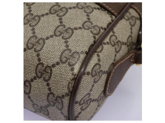 GUCCI GG Supreme Web Sherry Line Borsa a Spalla PVC Beige 56 02 087 Auth BD868 D'oro - Ansicht 12