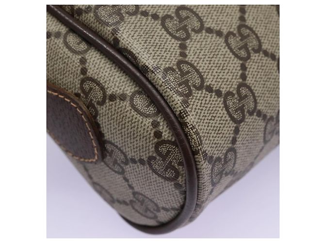 GUCCI GG Supreme Web Sherry Line Borsa a Spalla PVC Beige 56 02 087 Auth BD868 D'oro - Ansicht 13