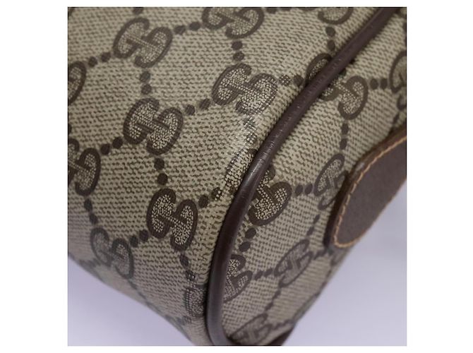 GUCCI GG Supreme Web Sherry Line Borsa a Spalla PVC Beige 56 02 087 Auth BD868 D'oro - Ansicht 14