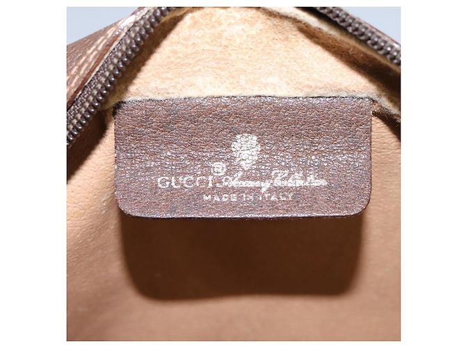 GUCCI GG Supreme Web Sherry Line Borsa a Spalla PVC Beige 56 02 087 Auth BD868 D'oro - Ansicht 19