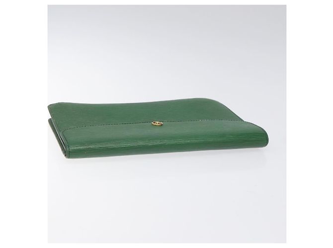 LOUIS VUITTON Epi Montaigne 27 Clutch Bag Green M52654 LV Auth EC712 - view 5