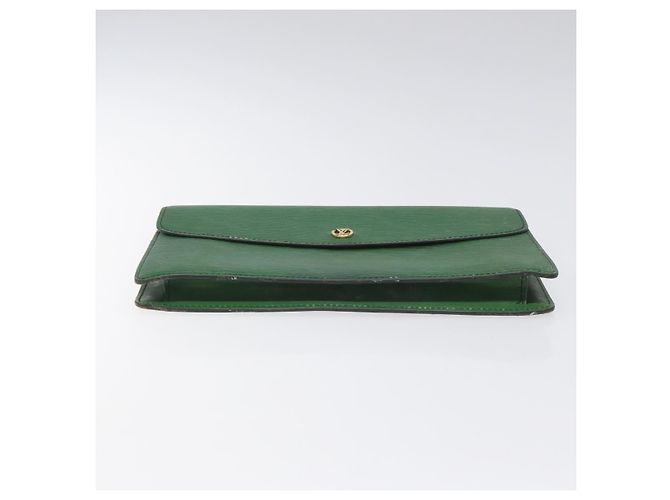 LOUIS VUITTON Epi Montaigne 27 Clutch Bag Green M52654 LV Auth EC712 - view 6