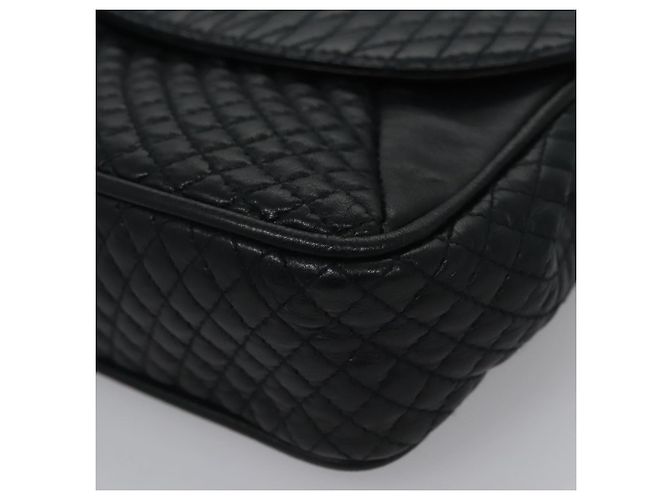 Borsa a Spalla BALLY in Pelle Blu Navy Oro Auth EC776 D'oro - vista 12