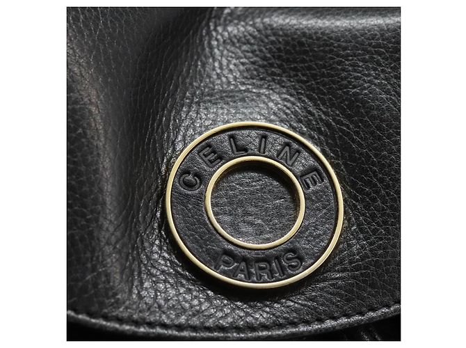 Céline Zaino in pelle nero e oro Auth EC484 D'oro - vista 17