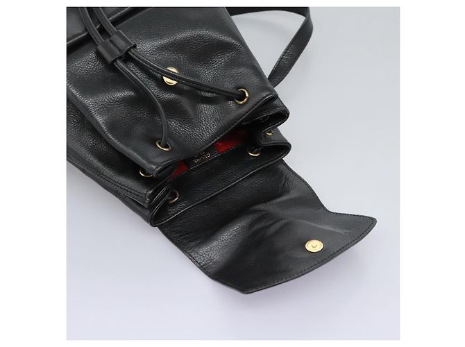 Céline Zaino in pelle nero e oro Auth EC484 D'oro - vista 18