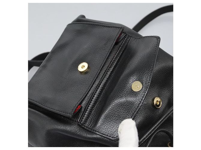 Céline Zaino in pelle nero e oro Auth EC484 D'oro - vista 19