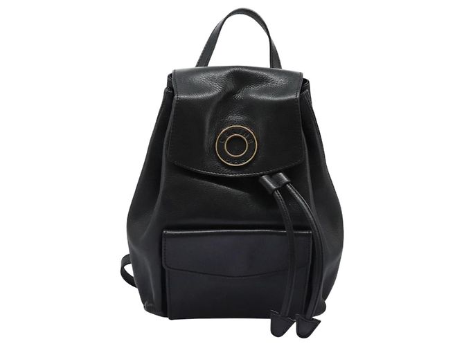 Céline Zaino in pelle nero e oro Auth EC484 D'oro - vista 2