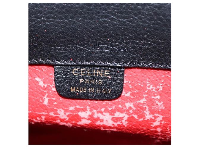 Céline Zaino in pelle nero e oro Auth EC484 D'oro - vista 21