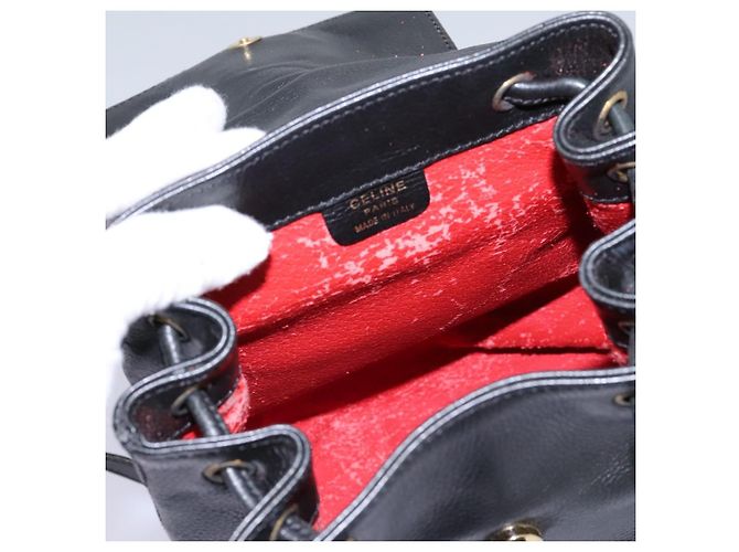 Céline Zaino in pelle nero e oro Auth EC484 D'oro - vista 25
