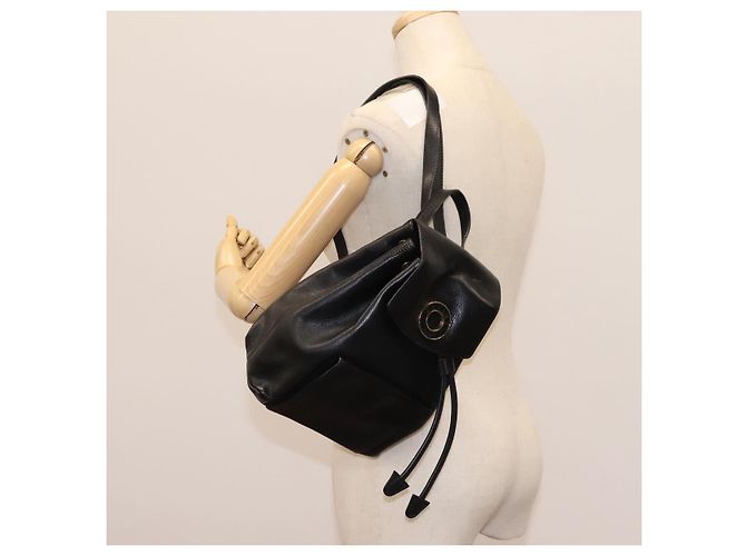 Céline Zaino in pelle nero e oro Auth EC484 D'oro - vista 27