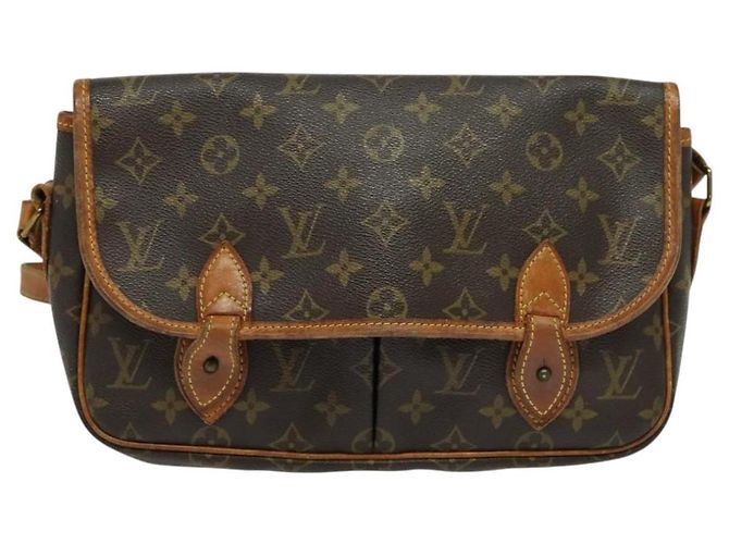 LOUIS VUITTON Monogram Gibeciere MM Borsa a Spalla M42247 LV Auth ep7955 Monogramma - vista 13