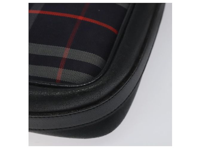 Autre Marque Borsa a Spalla Burberrys in Tela e Pelle Blu Navy Oro Auth JB067 D'oro - vista 17