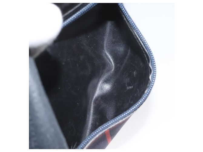Autre Marque Borsa a Spalla Burberrys in Tela e Pelle Blu Navy Oro Auth JB067 D'oro - vista 22
