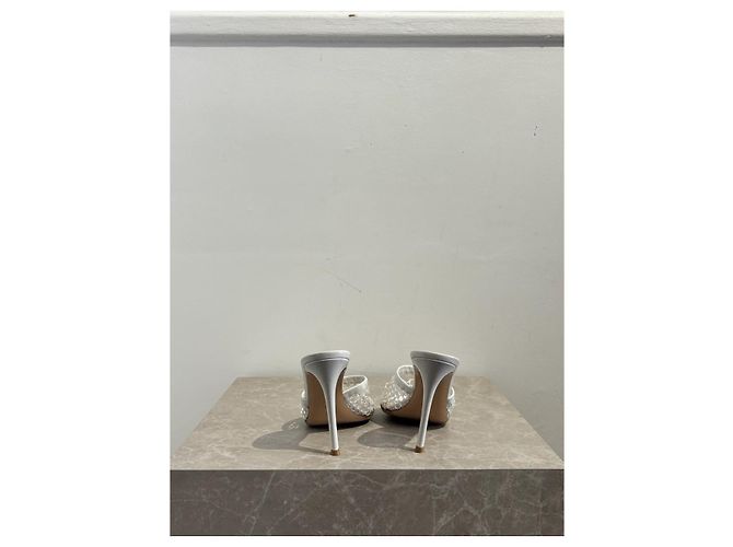 Sandali GIANVITO ROSSI T.EU 38 Pelle Bianco - vista 4