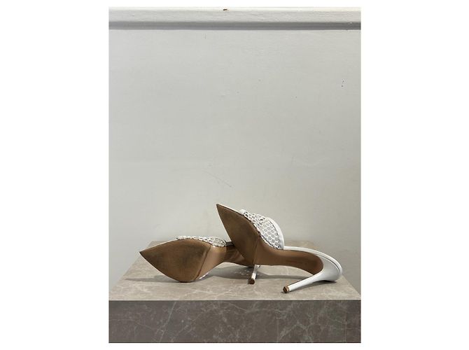 Sandali GIANVITO ROSSI T.EU 38 Pelle Bianco - vista 5