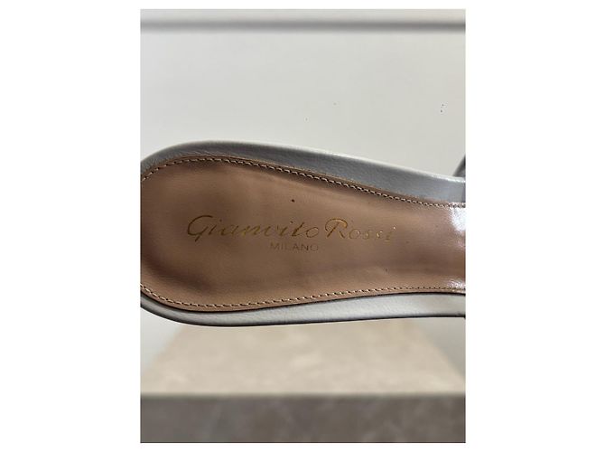 Sandali GIANVITO ROSSI T.EU 38 Pelle Bianco - vista 6