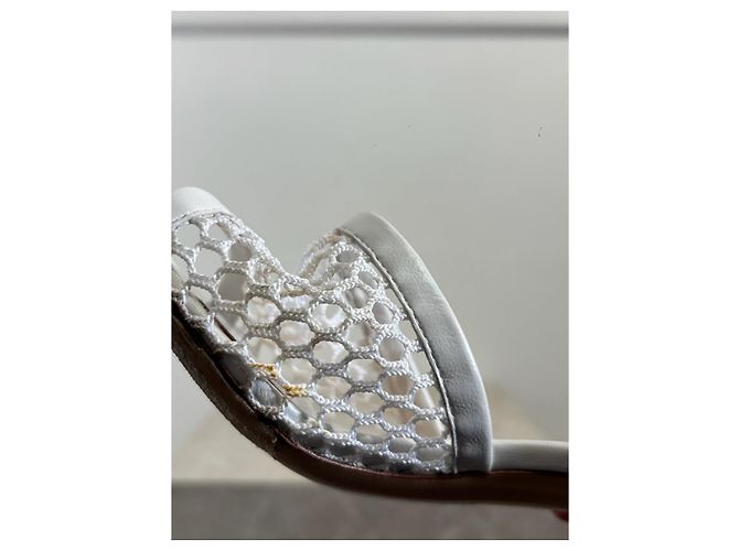 Sandali GIANVITO ROSSI T.EU 38 Pelle Bianco - vista 8