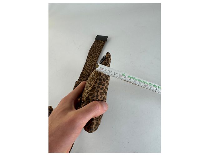 Marsupio vintage Bottega Veneta leopardato marrone - vista 6