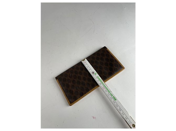 Céline Vintage Celine Paris Leather Monogram ID holder Brown - view 10