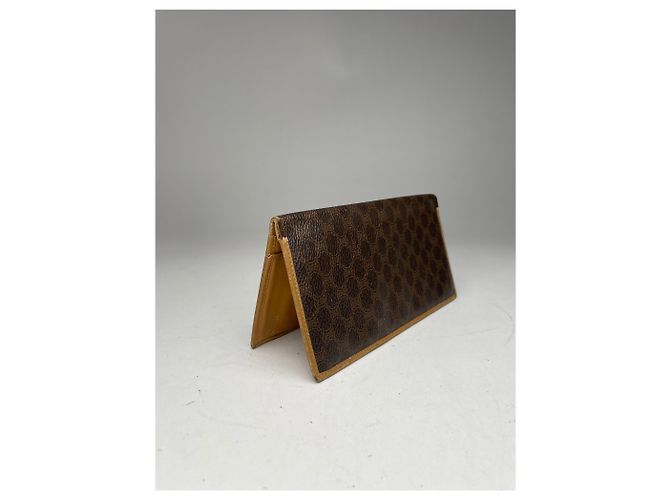 Céline Vintage Celine Paris Leather Monogram ID holder Brown - view 4