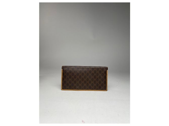 Céline Vintage Celine Paris Leather Monogram ID holder Brown - view 6