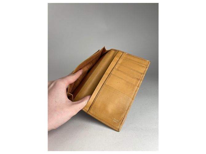 Céline Vintage Celine Paris Leather Monogram ID holder Brown - view 7