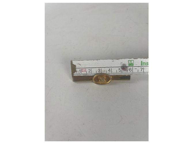 Céline Vintage Celine Paris Stahl Krawatten-/Geldklammer golden - Ansicht 5