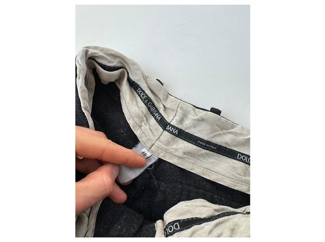 Vintage Dolce & Gabbana Wollhose schwarz 46/S - Ansicht 12