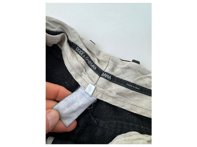 Vintage Dolce & Gabbana Wollhose schwarz 46/S - Ansicht 13