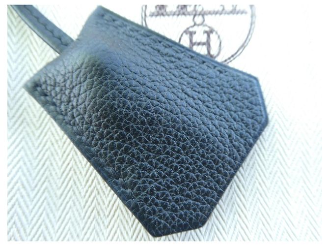 Campanella, tirante e lucchetto hermès togo nero nuovo per borsa a tracolla - vista 2