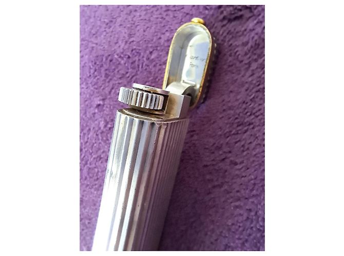 Cartier Accendino in argento, zaffiro e oro D'oro - vista 16