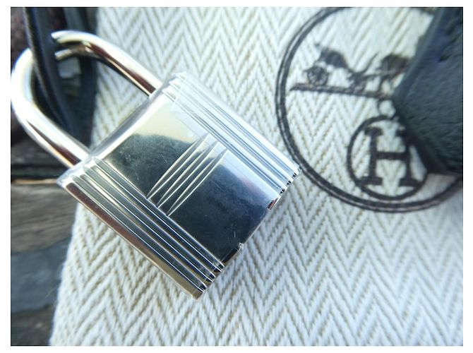 campanella, cerniera e lucchetto Hermès per borsa Hermès Kelly, Birkin nuova Nero - vista 2