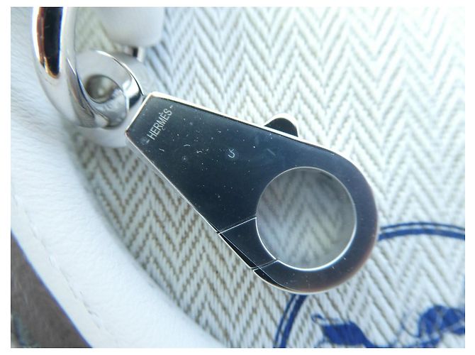 Cinghia a spalla Hermès Kelly bianca lunghezza 91cm nuova Bianco - vista 3